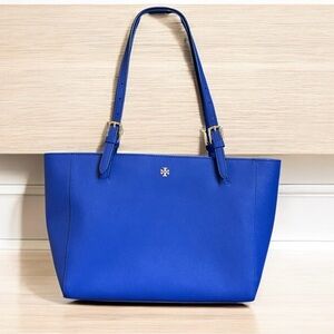 Tory Burch York Double Buckle Tote Bag EUC